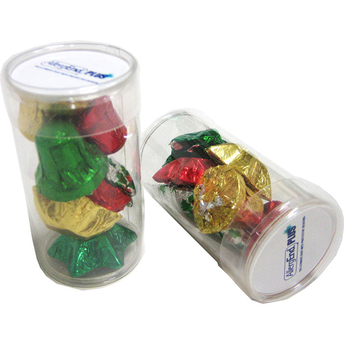 PET Tube filled with CHRISTMAS Chocolates 55g - Simply Merchandise