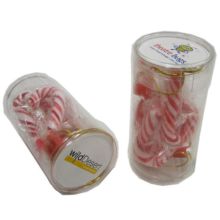 PET Tube filled with Candy Canes x6 - Simply Merchandise