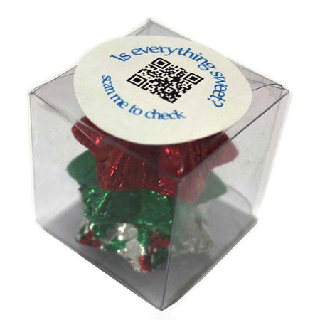 Cube filled with Christmas Chocolates 30g - Simply Merchandise