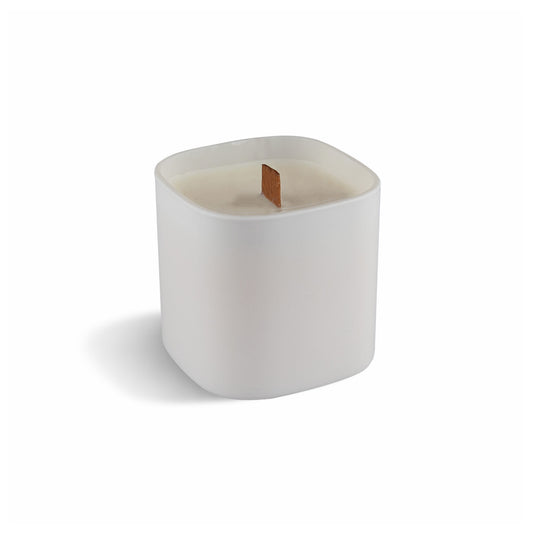 Premium Square Glass Candle with custom branded logo - Simply Merchandise