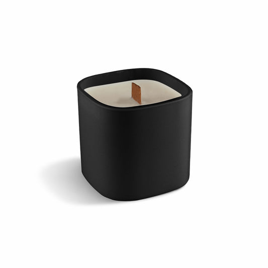 Premium Square Glass Candle with custom branded logo - Simply Merchandise