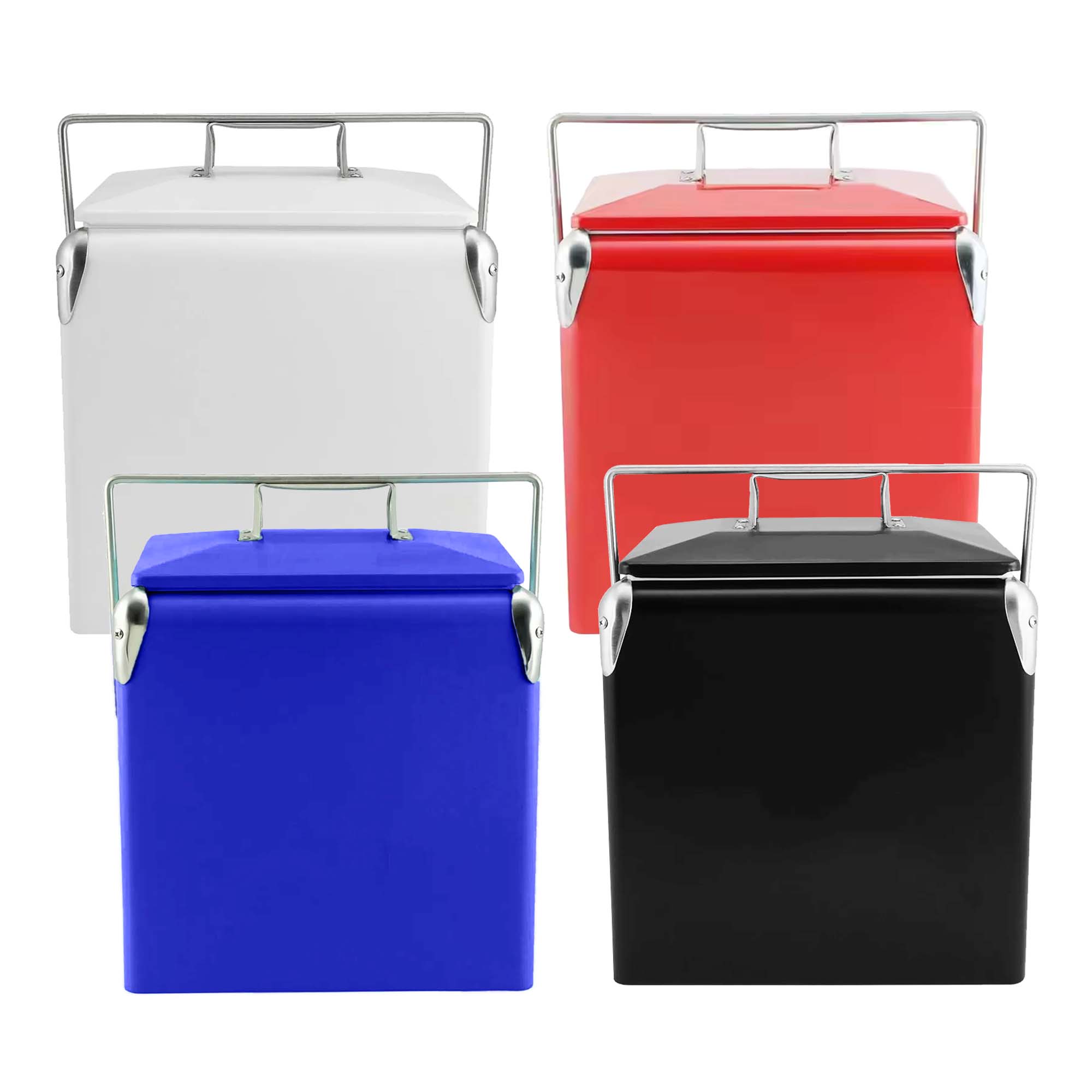 Retro Metal Ice Cooler Box 13L - Simply Merchandise
