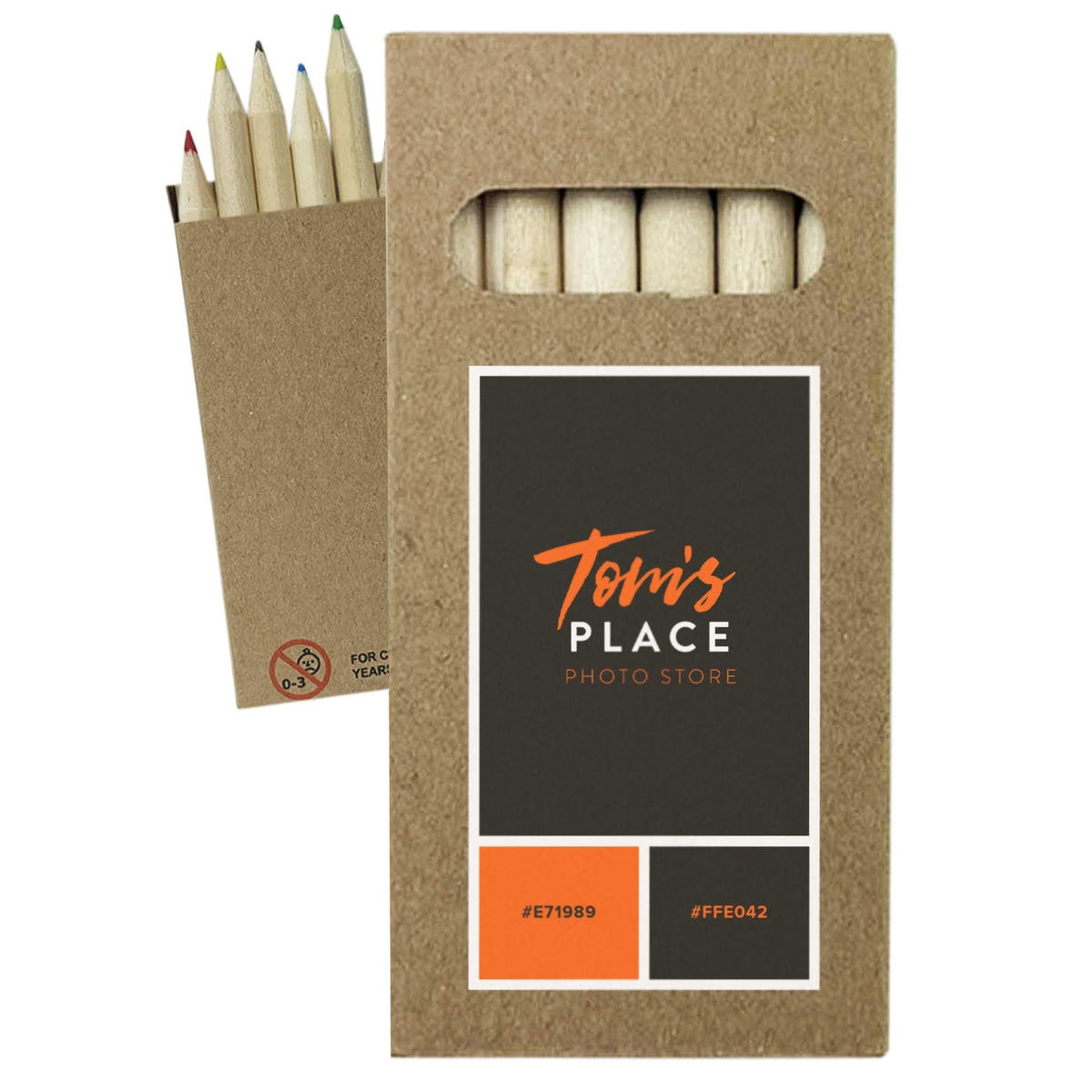 Colour Pencil Pack with custom branded logo - Simply Merchandise