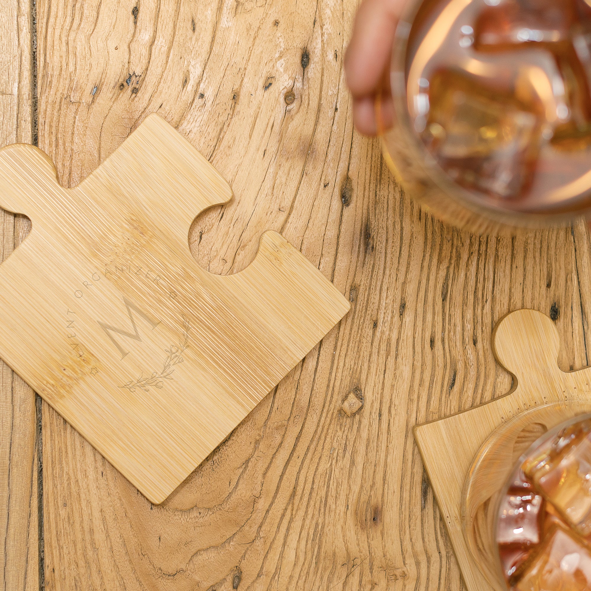 Puzzle Bamboo Coaster Set - Simply Merchandise