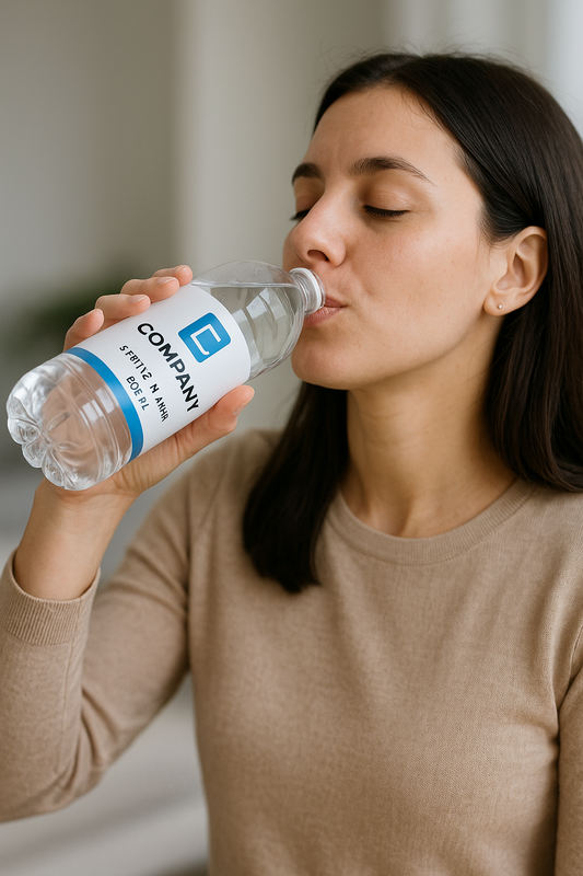 600ml Spring Water with Custom Printed Label - Simply Merchandise