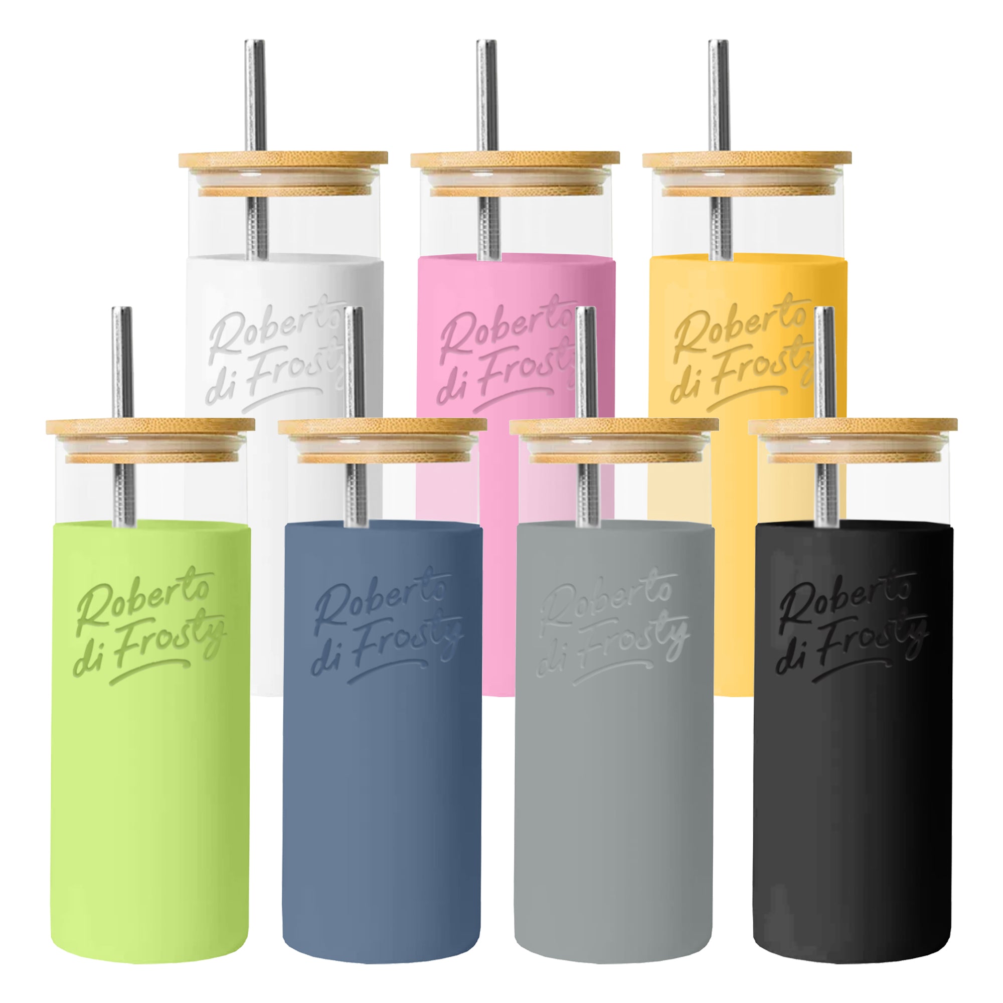 Vanisa Glass Drink Bottle with Sleeve - Simply Merchandise