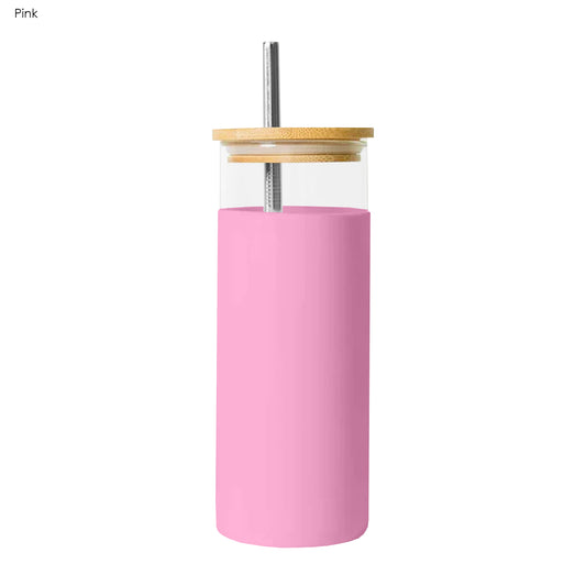 Vanisa Glass Drink Bottle with Sleeve - Simply Merchandise