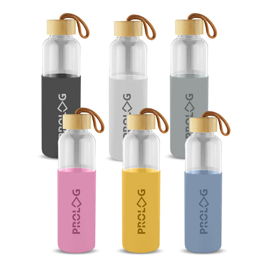 Honya Glass Drink Bottle with Sleeve - Simply Merchandise