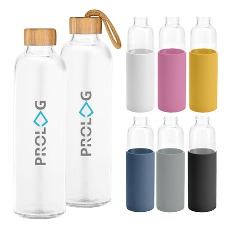 Honya Glass Drink Bottle with Sleeve - Simply Merchandise