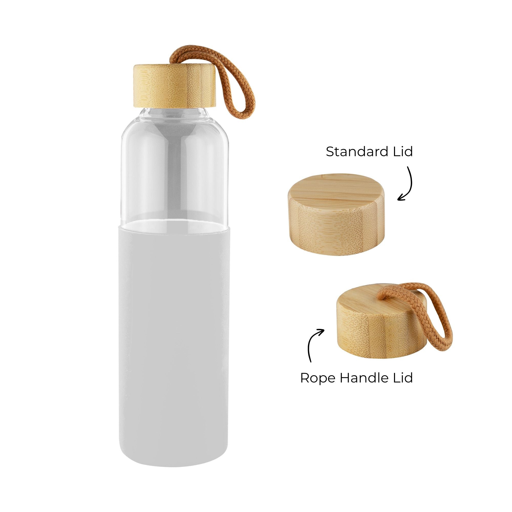 Honya Glass Drink Bottle with Sleeve - Simply Merchandise