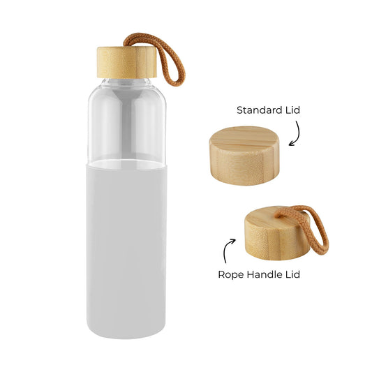 Honya Glass Drink Bottle with Sleeve - Simply Merchandise