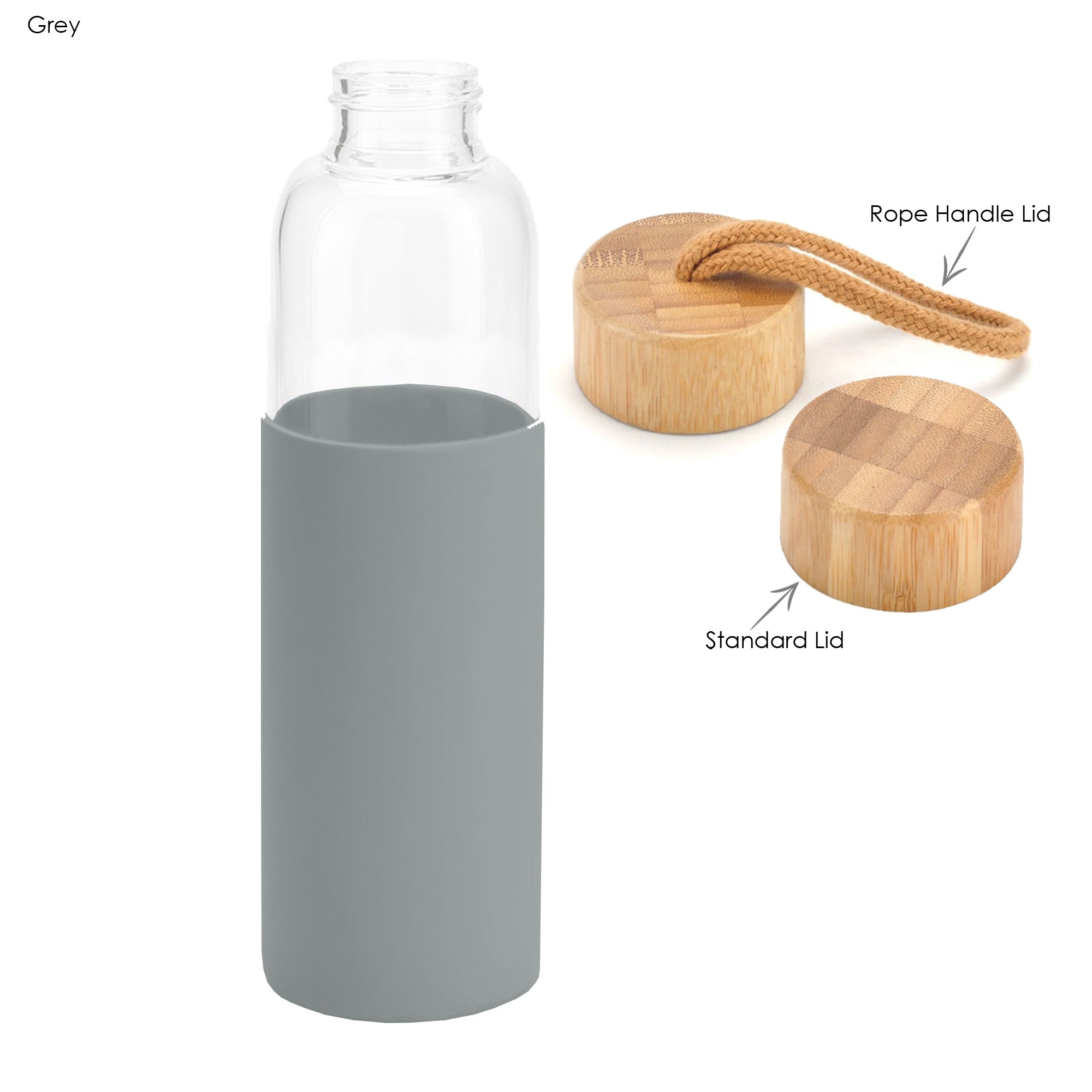 Honya Glass Drink Bottle with Sleeve - Simply Merchandise