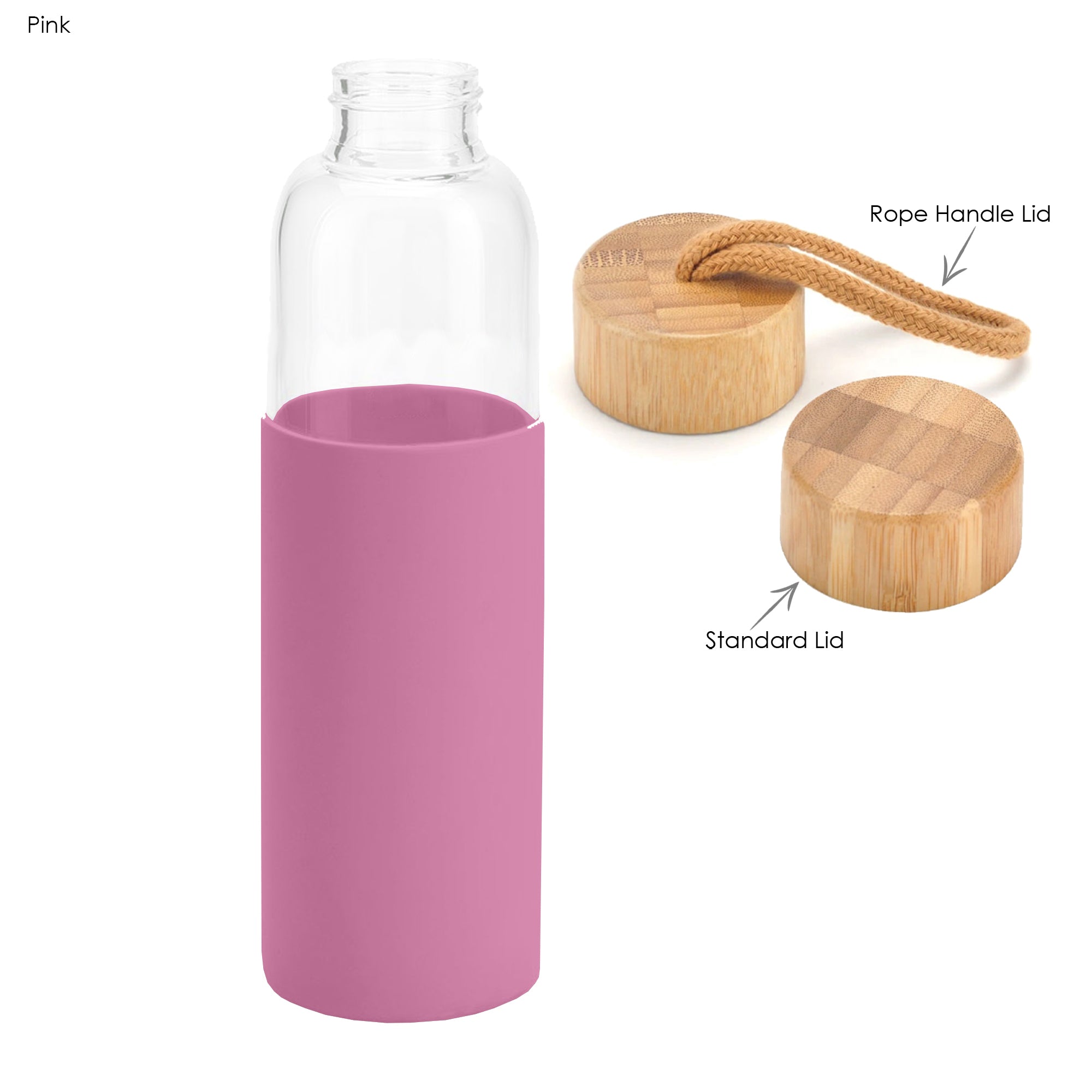 Honya Glass Drink Bottle with Sleeve - Simply Merchandise