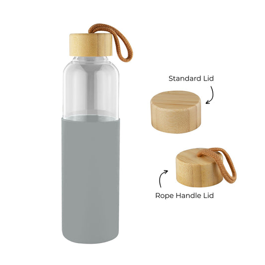 Honya Glass Drink Bottle with Sleeve - Simply Merchandise