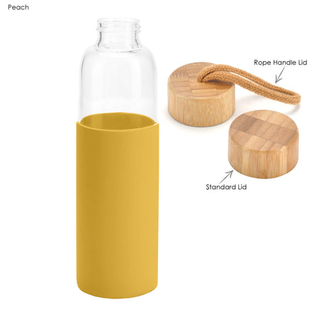 Honya Glass Drink Bottle with Sleeve - Simply Merchandise