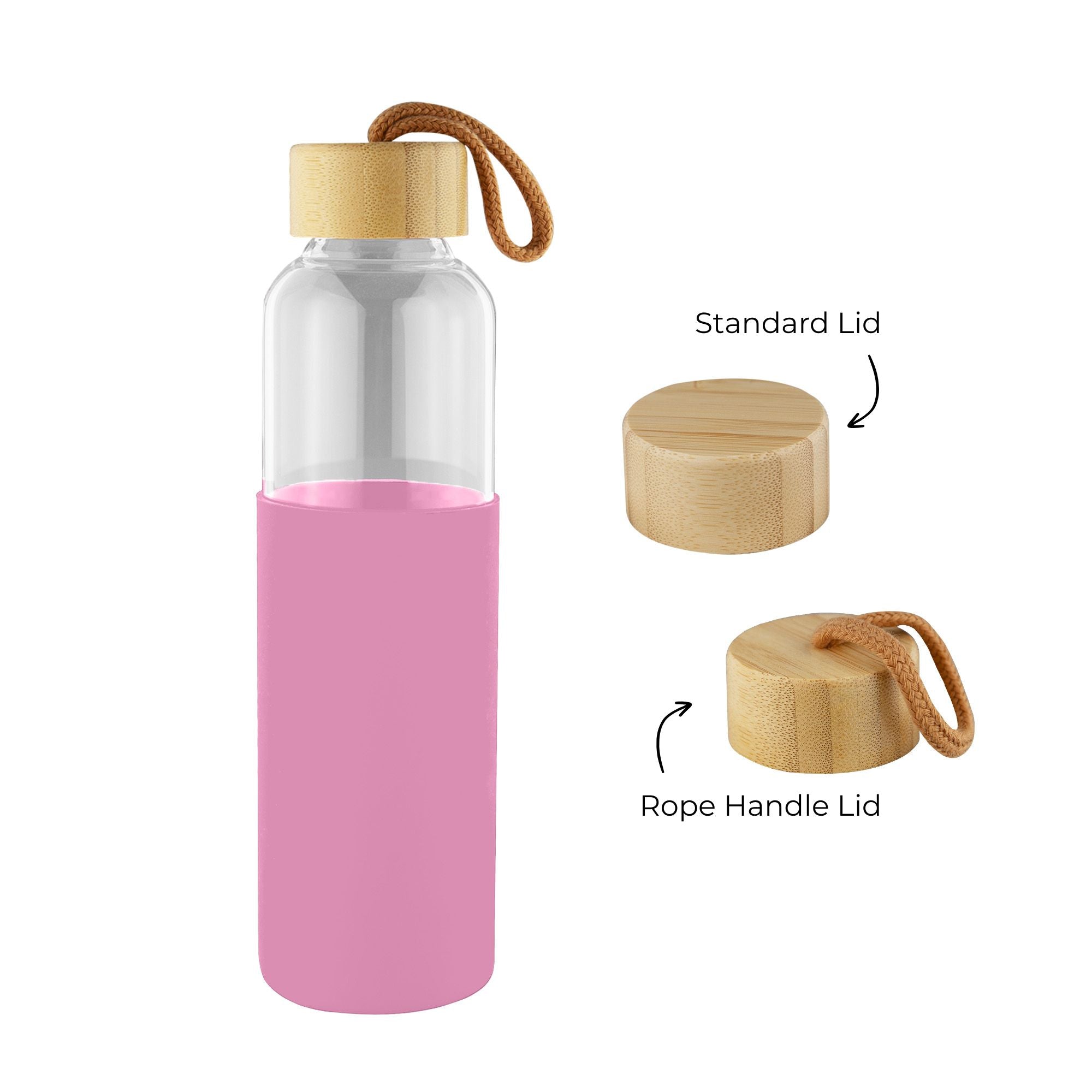 Honya Glass Drink Bottle with Sleeve - Simply Merchandise