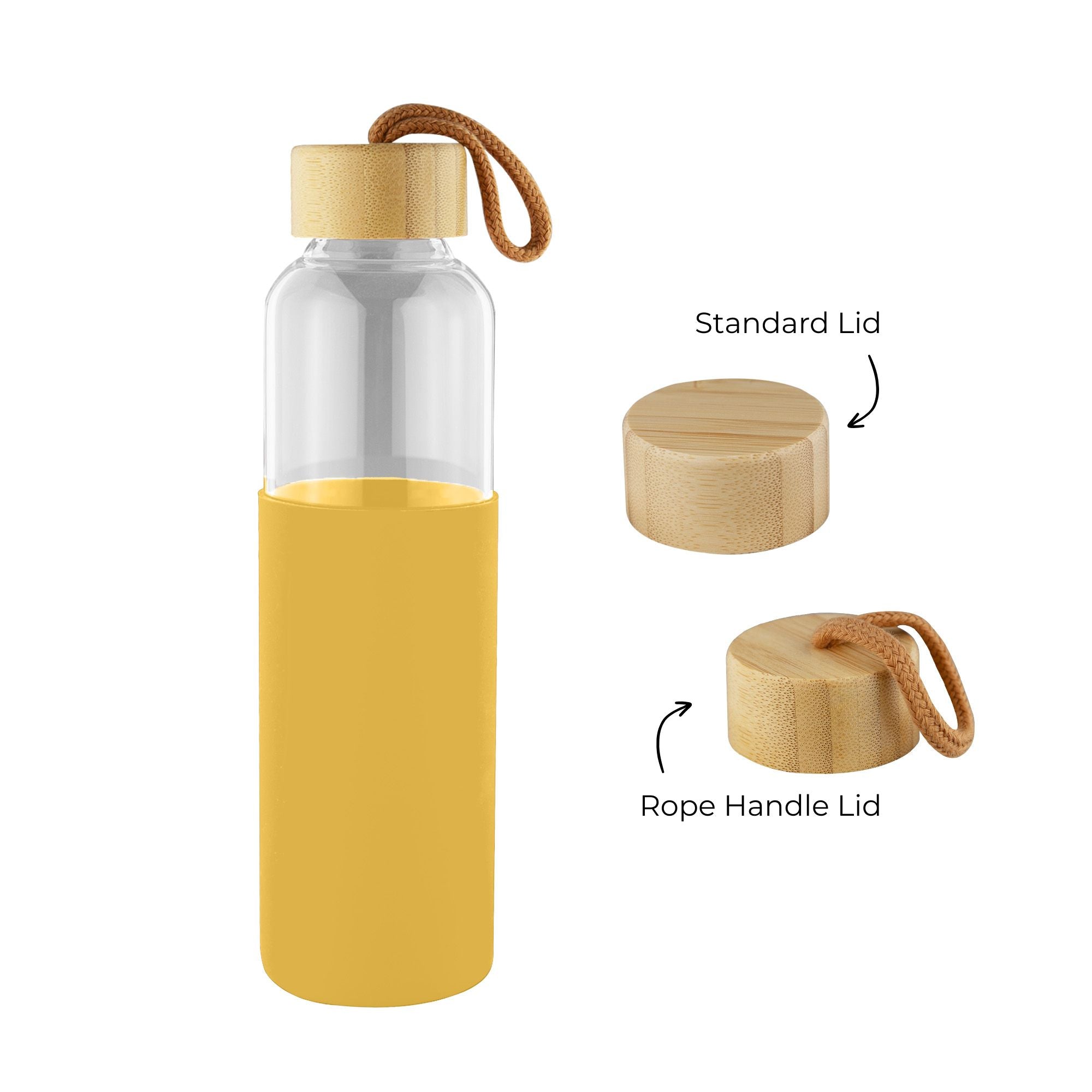 Honya Glass Drink Bottle with Sleeve - Simply Merchandise