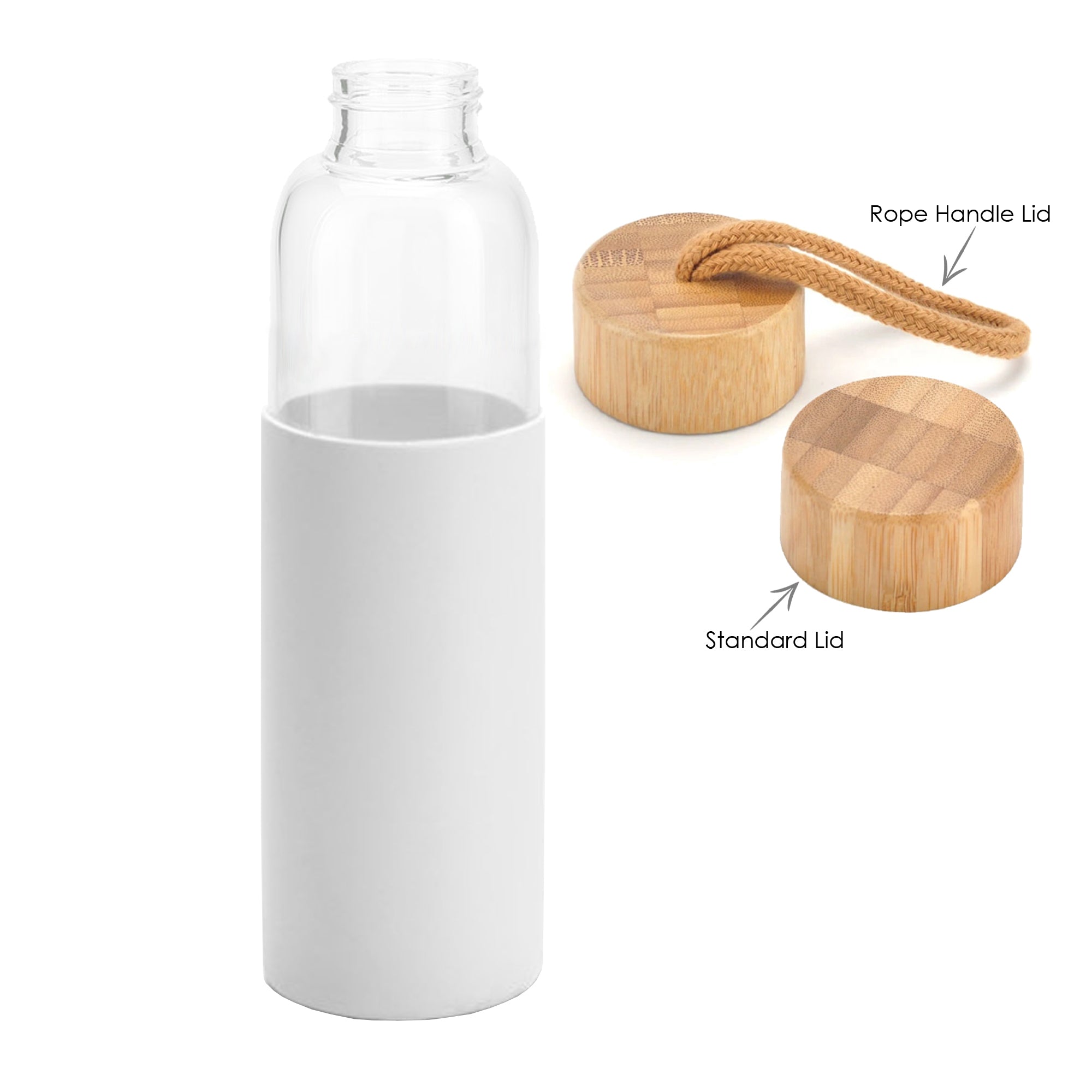 Honya Glass Drink Bottle with Sleeve - Simply Merchandise