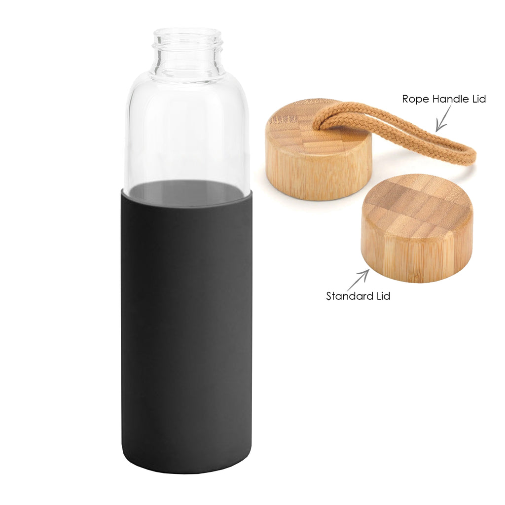 Honya Glass Drink Bottle with Sleeve - Simply Merchandise