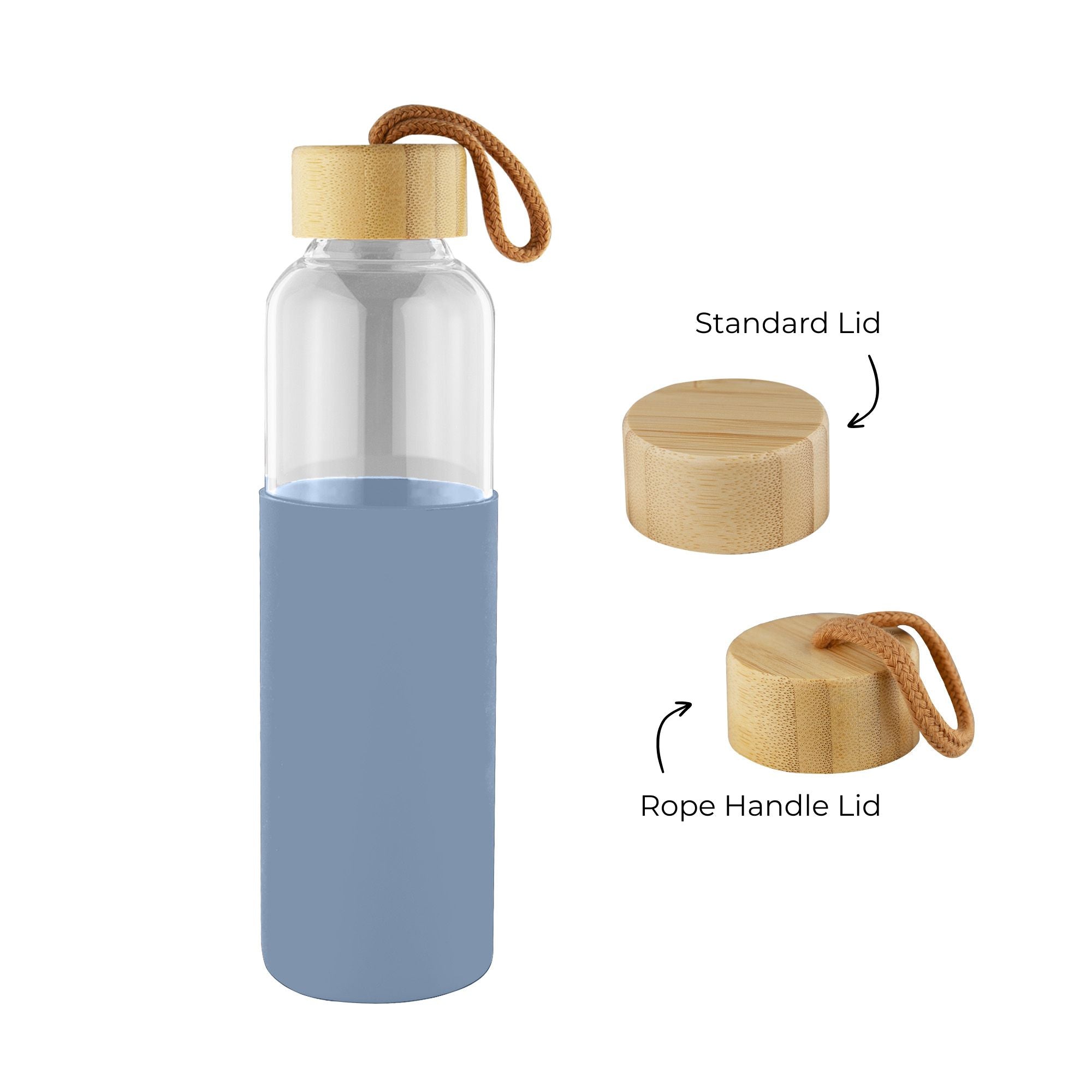 Honya Glass Drink Bottle with Sleeve - Simply Merchandise