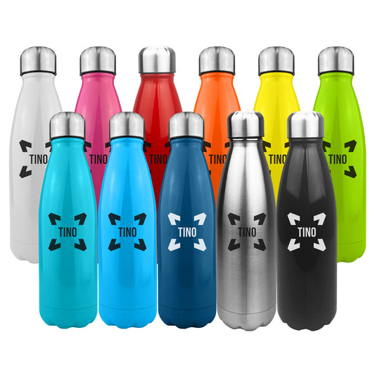 Komo Shiny Stainless Steel Drink Bottle Single Wall - Simply Merchandise