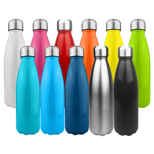 Komo Shiny Stainless Steel Drink Bottle Single Wall - Simply Merchandise