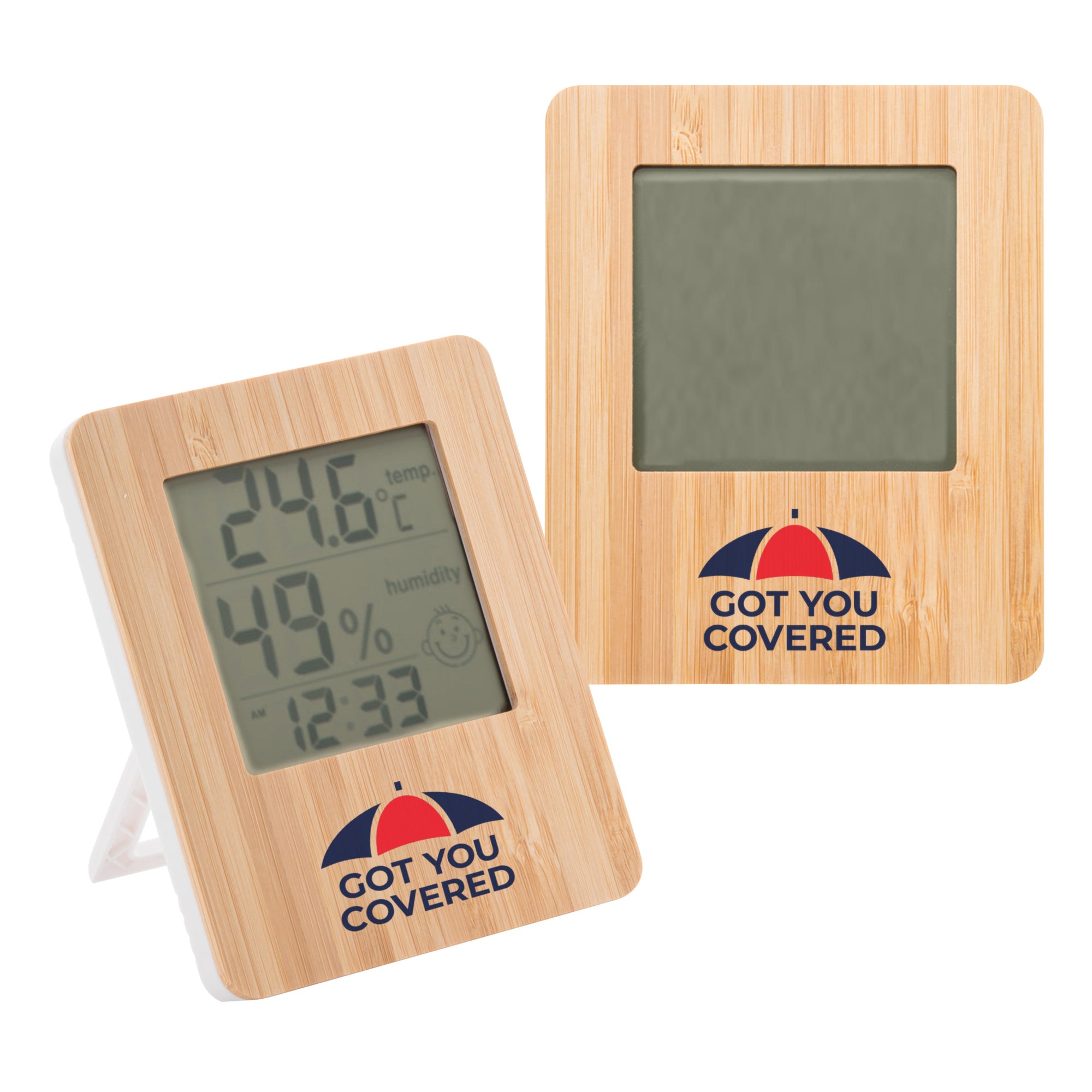 Bamboo Desk Clock - Simply Merchandise