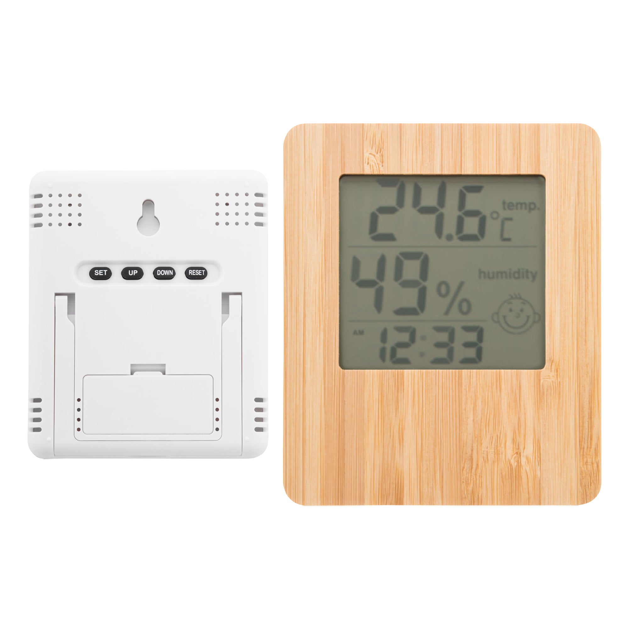 Bamboo Desk Clock - Simply Merchandise