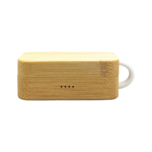 Rockside Bamboo Wireless Earbuds with custom branded logo - Simply Merchandise