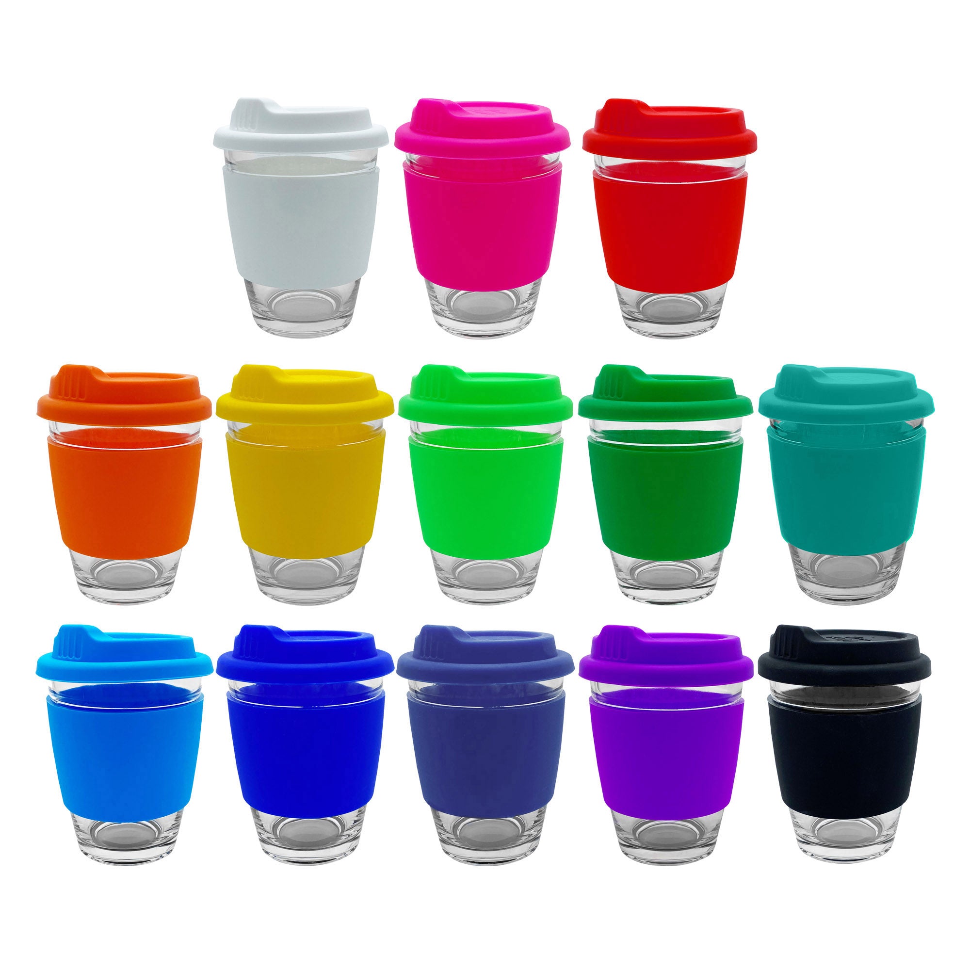 Carlo Glass Coffee Cup - Silicone - Simply Merchandise