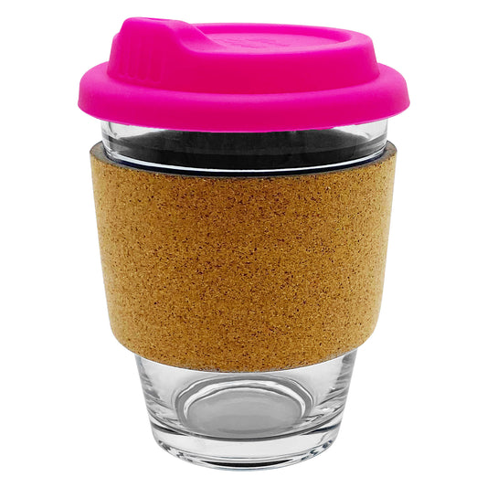 Carlo Glass Coffee Cup - Cork - Simply Merchandise