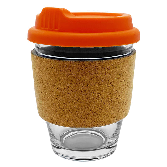 Carlo Glass Coffee Cup - Cork - Simply Merchandise