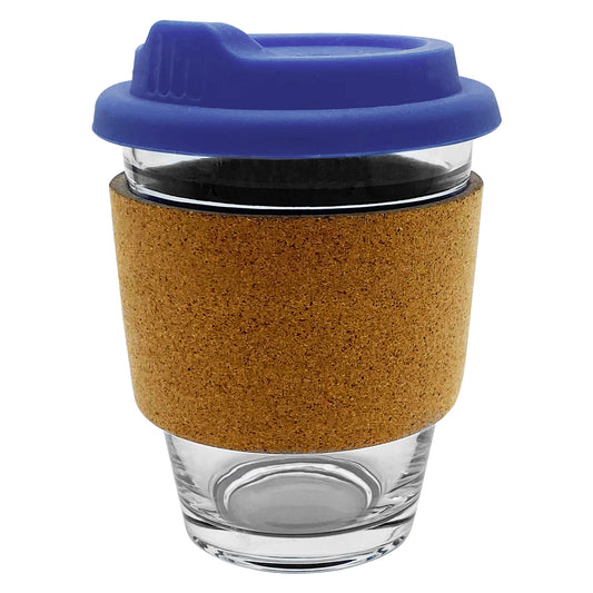 Carlo Glass Coffee Cup - Cork - Simply Merchandise