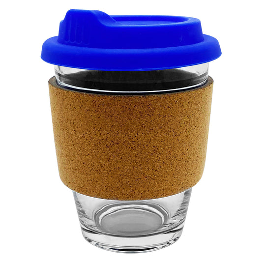 Carlo Glass Coffee Cup - Cork - Simply Merchandise