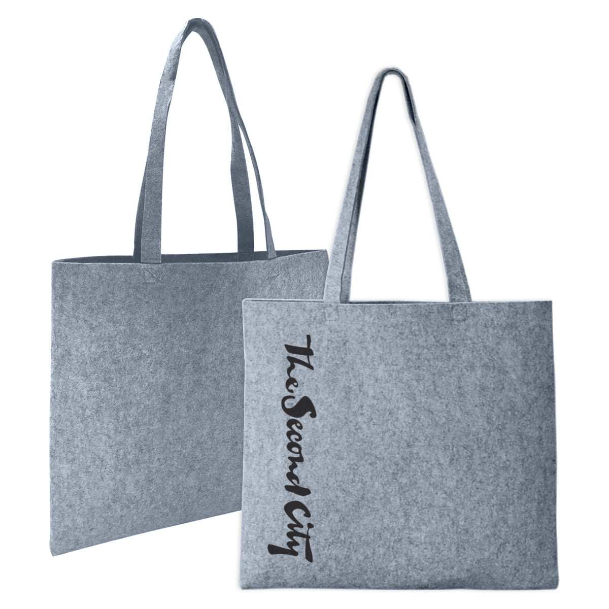 Oxford Felt Shopper with custom branded logo - Simply Merchandise
