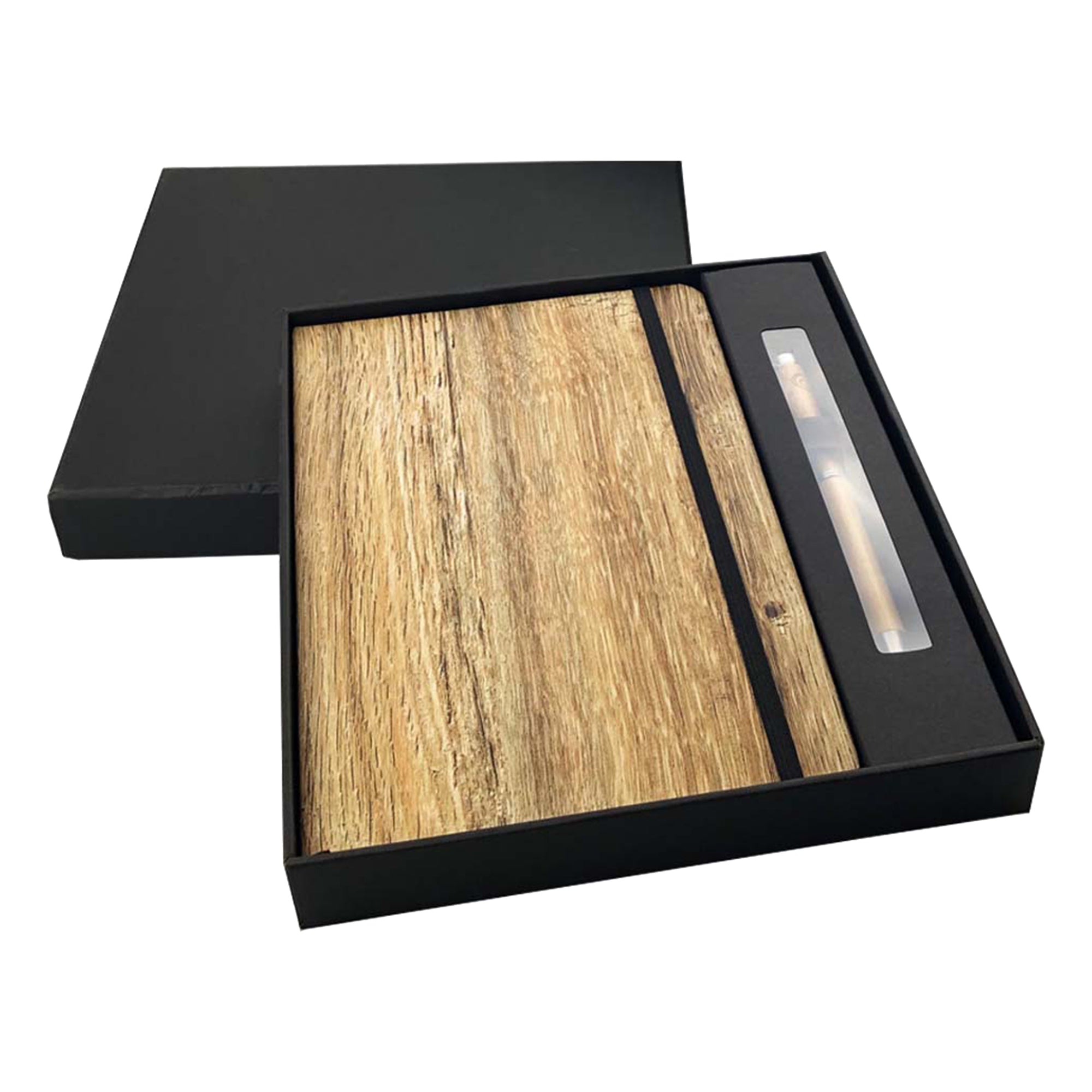 Wood Look Notebook and Pen Gift Set - Simply Merchandise