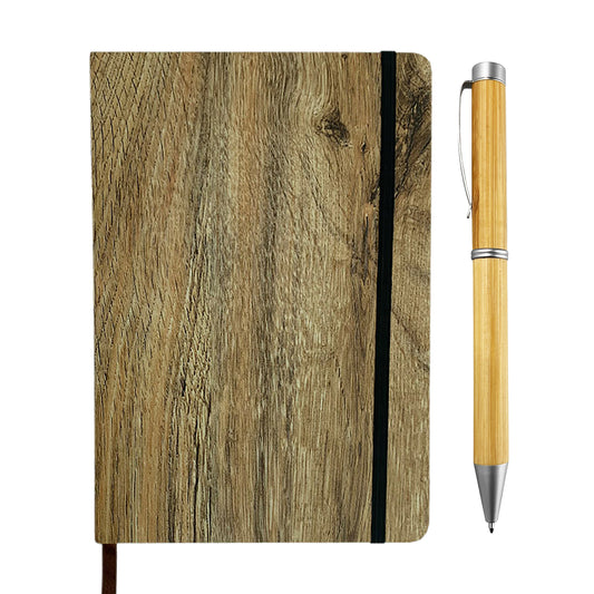 Wood Look Notebook and Pen Gift Set - Simply Merchandise