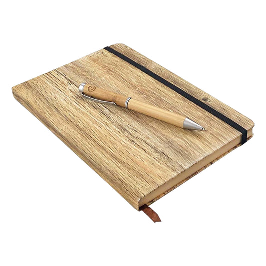Wood Look Notebook and Pen Gift Set - Simply Merchandise