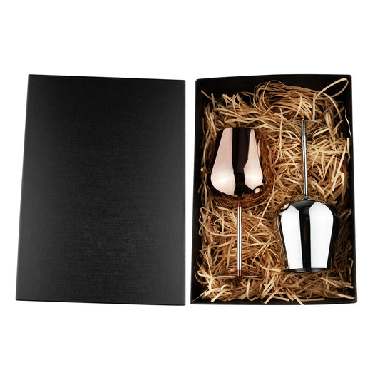 Bula Vinaka Stainless Steel Wine Glass Gift Set - Simply Merchandise