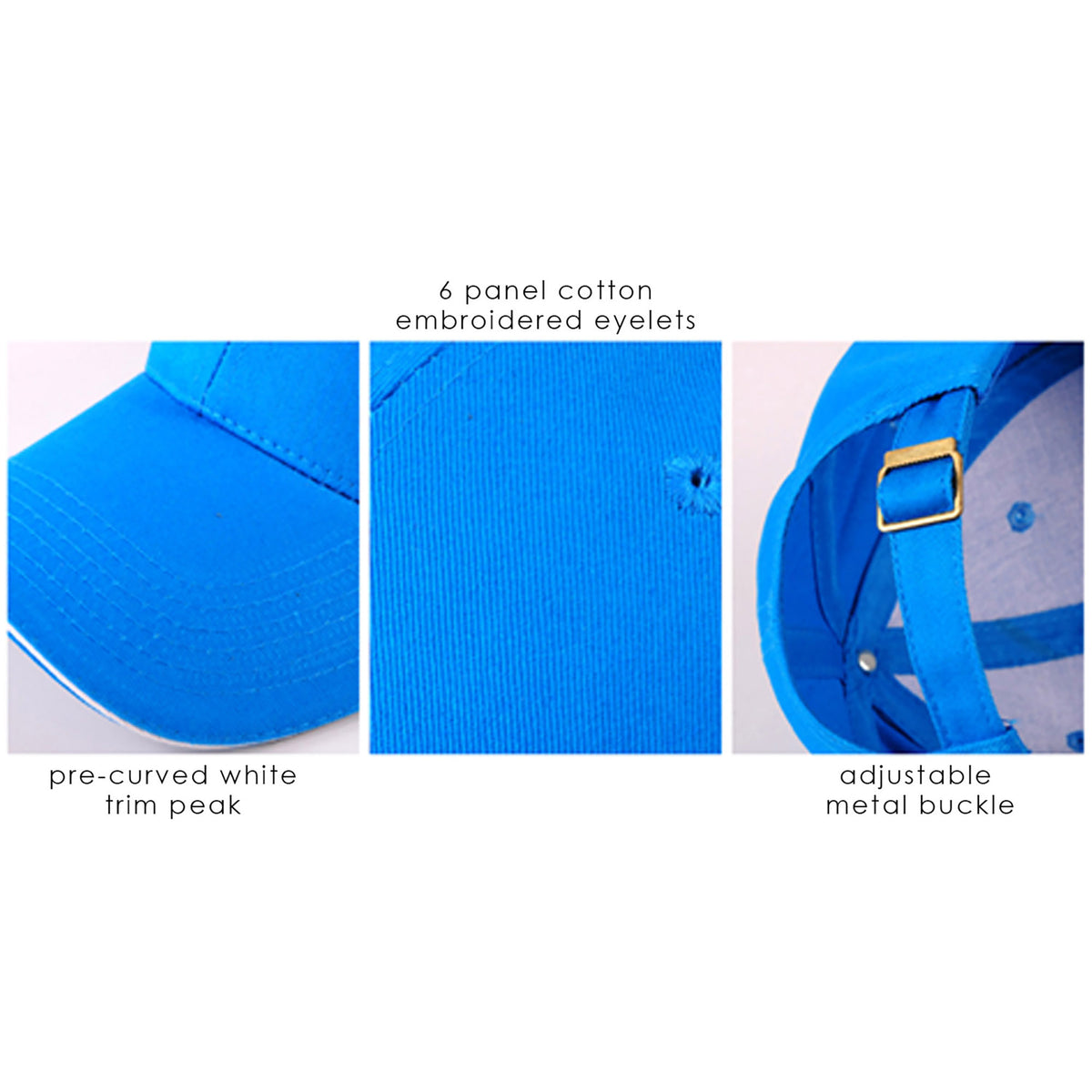 Const 6 Panel Cotton Sandwich Cap - Simply Merchandise
