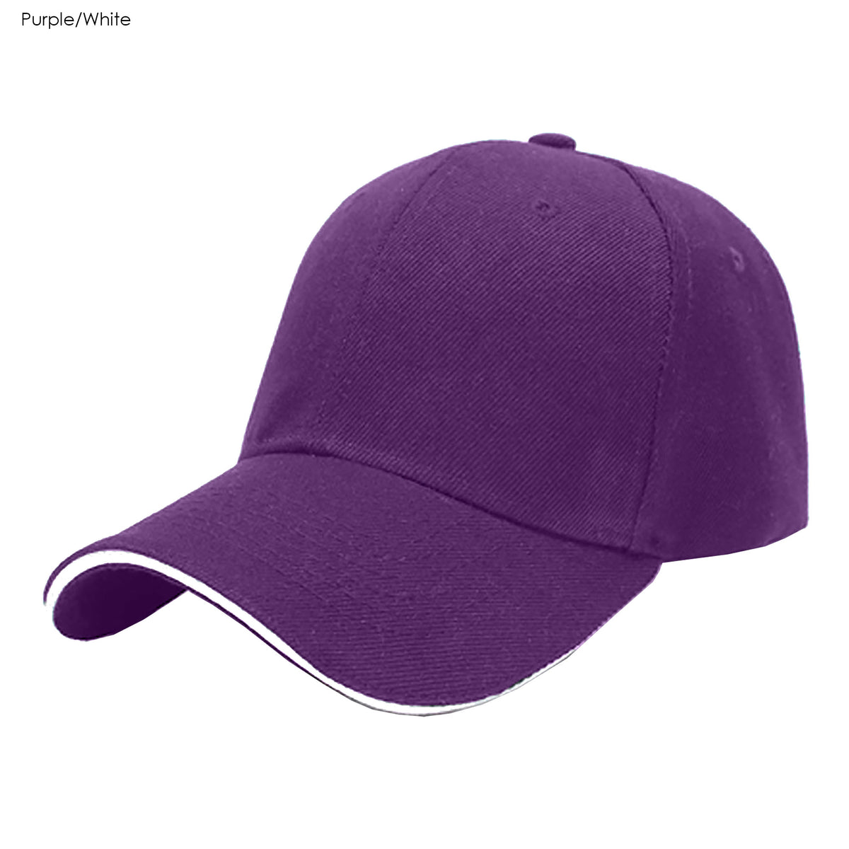 Const 6 Panel Cotton Sandwich Cap - Simply Merchandise