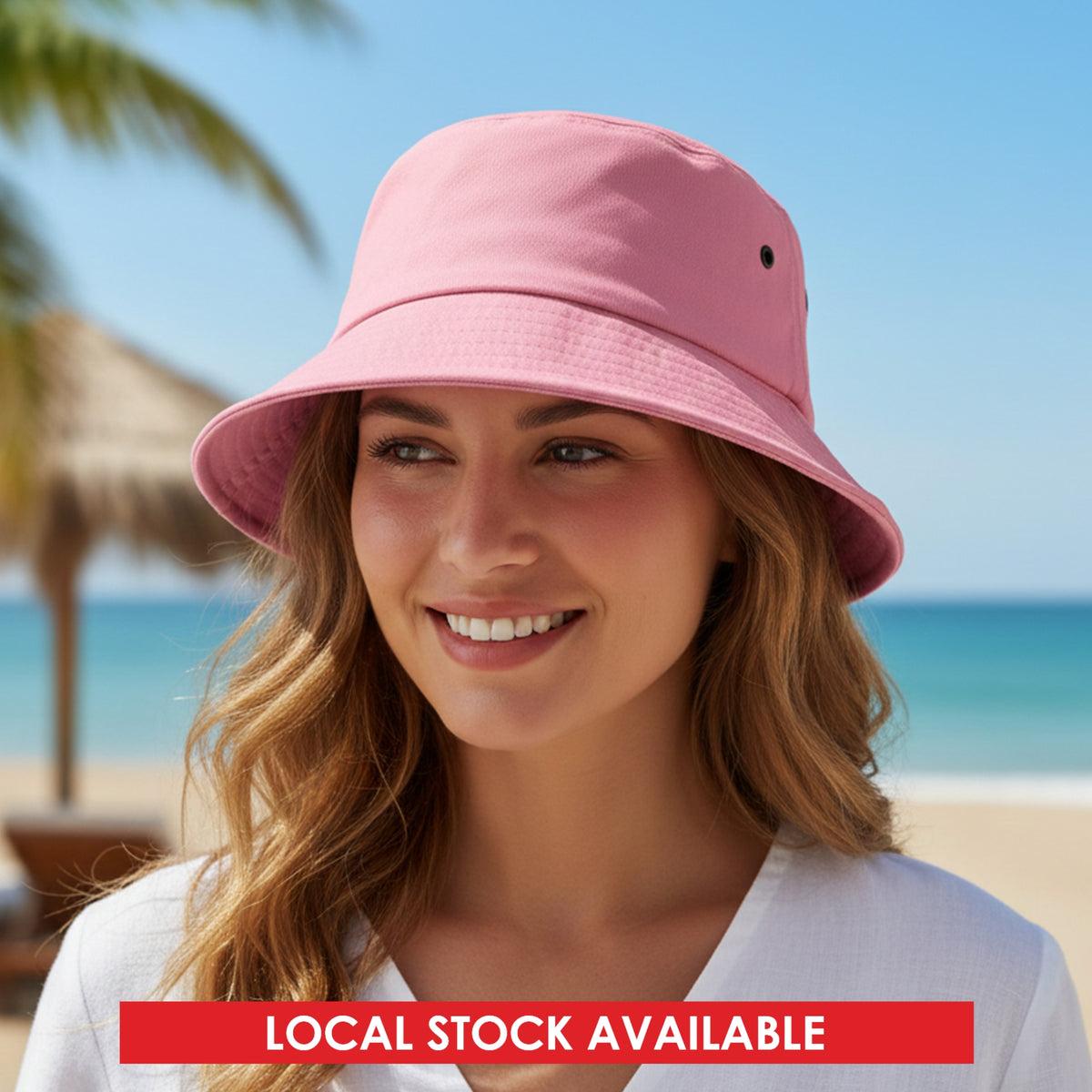 Long Beach Bucket Hat - Medium with custom branded logo - Simply Merchandise