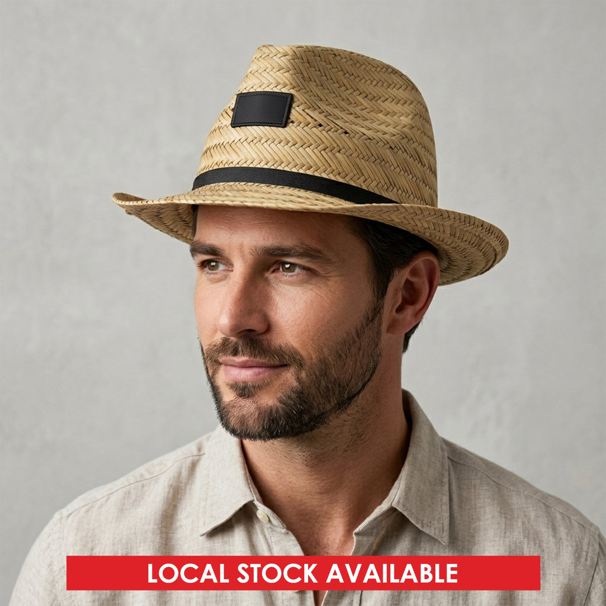 Panama Straw Hat with custom branded logo - Simply Merchandise