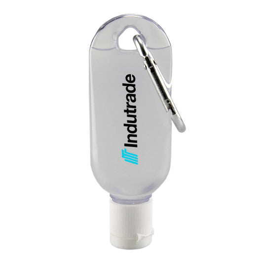 30ml Gel Hand Sanitiser with Carabiner - Simply Merchandise