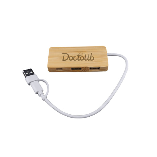 Bamboo USB Hub - Simply Merchandise