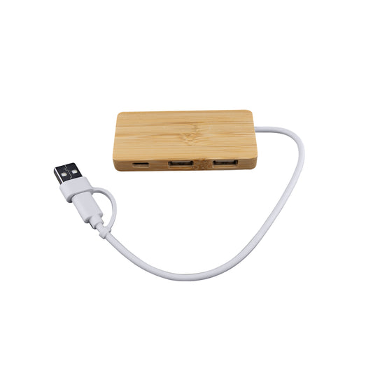 Bamboo USB Hub - Simply Merchandise