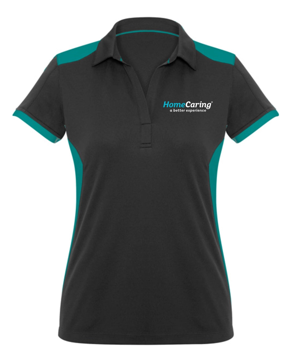 Ladies Rival Short Sleeve Polo - Home Caring Logo on Front - Simply Merchandise