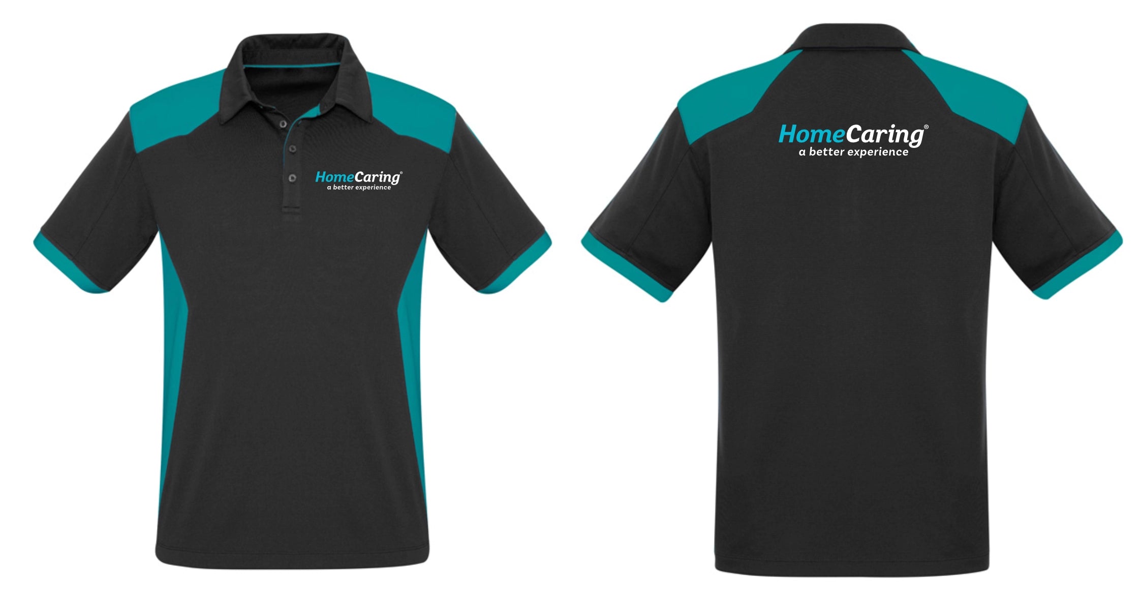 Ladies Rival Short Sleeve Polo - Home Caring Logo on Front & Back - Simply Merchandise