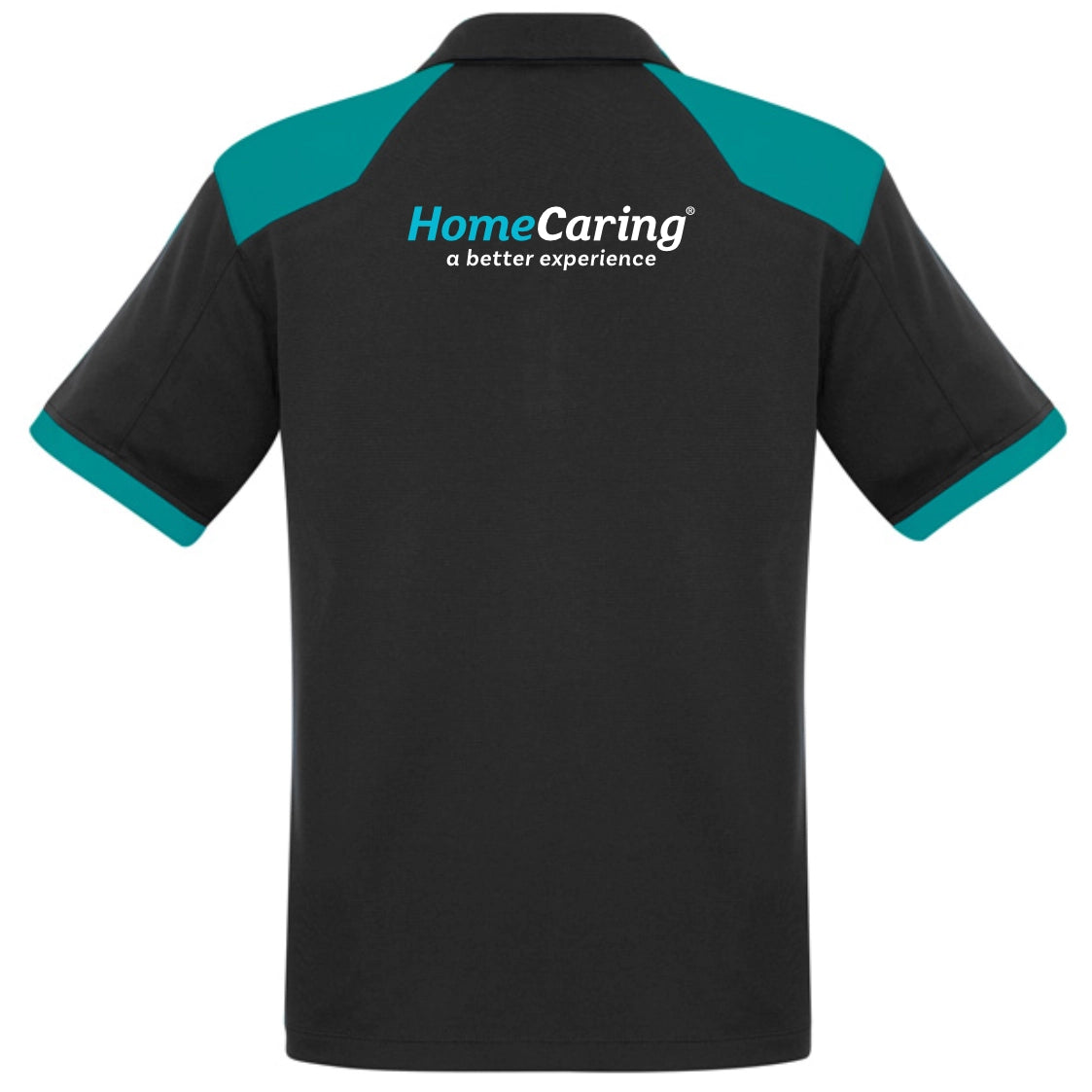 Mens Rival Short Sleeve Polo - Home Caring Logo on Front & Back - Simply Merchandise