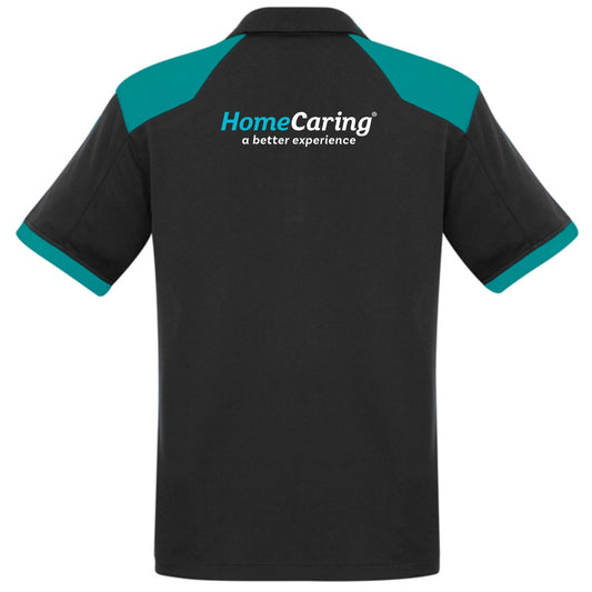 Mens Rival Short Sleeve Polo - Home Caring Logo on Front & Back - Simply Merchandise